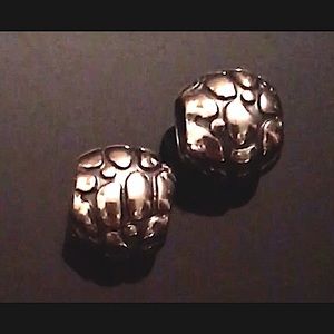 TWO 925 SSv FIT PANDORA BEADS
